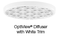 OptiView® Diffuser with White Trim