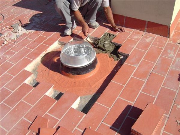 Instalación Solatube sobre base sin zócalo